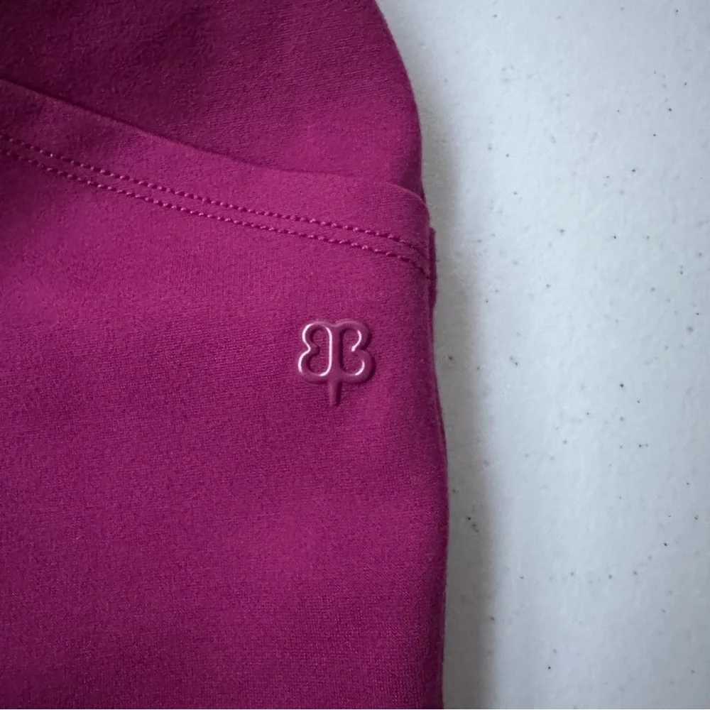 Betabrand Womens Skinny Leg Journey Pant Leggings Pockets Size S PETITE Burgundy - Picture 11 of 12